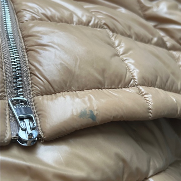 Varley  Mayten Knit Brown Puffer Jacket with Ribbed Sleeves Size Small, - Picture 15 of 15